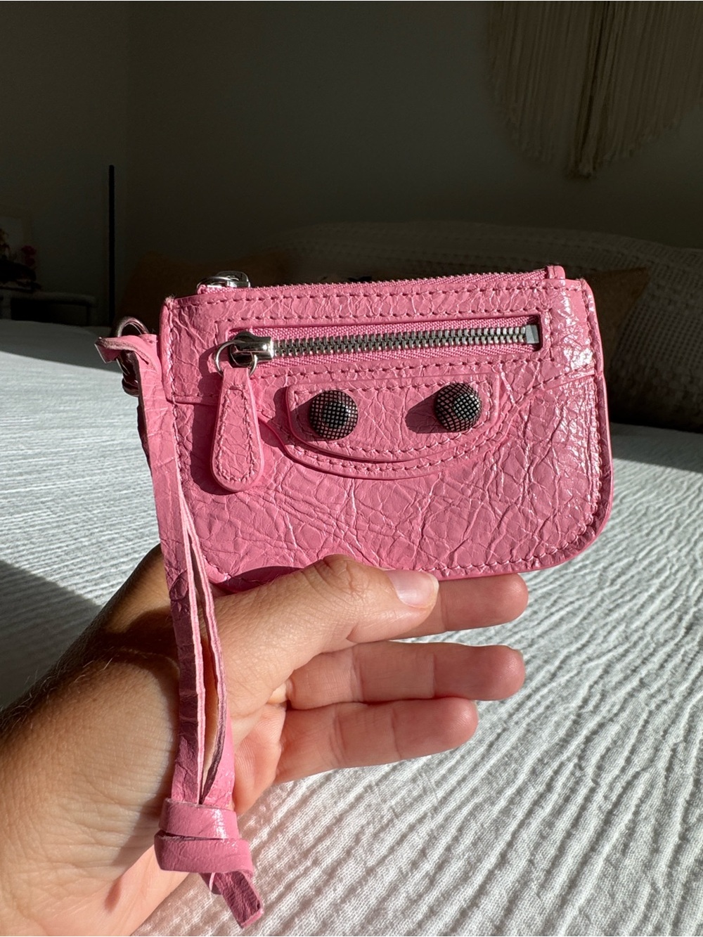 Balenciaga Pink Wristlet Coin Pouch - Picture 5 of 6